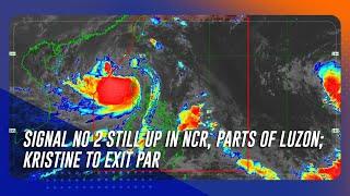 Signal no 2 still up in NCR, parts of Luzon; Kristine to exit PAR