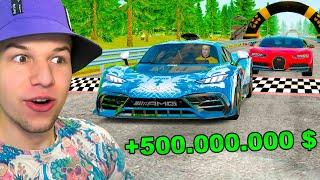 ГОНКА ПРОТИВ БУГАТТИ! ЗАРАБОТАЛ 500 МЛН в GTA RADMIR RP