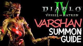 How to Summon Tormented Varshan in Vessel of Hatred - Diablo 4 Season 6