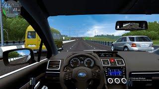 Subaru Levorg 2.0 Gt-S 2015 | City Car Driving [Steering Wheel] - Normal Driving