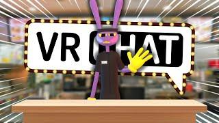 JAX GETS A JOB IN VRCHAT! | The Amazing Digital Circus - Funny moments - IN VRCHAT