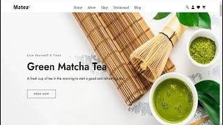 Create a responsive tea shop website using HTML and CSS | Responsive Website using HTML and CSS