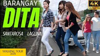 [4K] WALKING TOUR 2025 || BARANGAY DITA,SANTAROSA,LAGUNA 