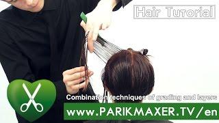 Combination techniques of grading and layers. parikmaxer tv USA