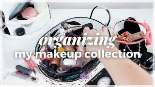 RE-ORGANIZE MY MAKEUP COLLECTION WITH ME - March 2022 Decluttering and Curating my Products