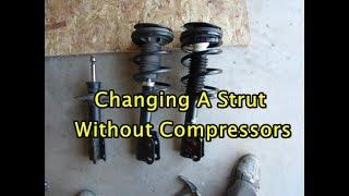 Learn the best way to replace a strut with and without spring compressors - Discover a better ride