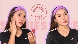 FULL FACE MAKEUP USING SUNNIES FACE | EVERYDAY GLOWY MAKEUP LOOK by Teacher Jie