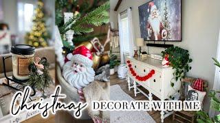 CHRISTMAS DECORATE WITH ME // PART I // CHRISTMAS FAMILY ROOM // CHARLOTTE GROVE FARMHOUSE