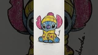 Stitch  #stitch #coloring #colouring #glitterpens #satisfying #glitter #glitterpens #colourlinda