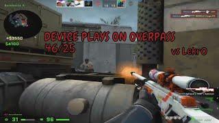 device PLAYS FACEIT ON OVERPASS vs Lekr0! (DEVICE 5000 ELO POV)