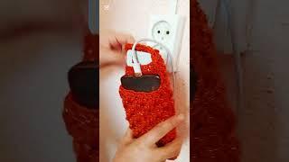 Crochet.Phone stand#crochet #knitting #