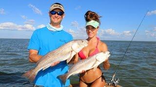 Couple goes FISHING in Florida and catch SPOTLESS redfish!