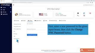 How to Change the VNC Password in Virtualizor   HostNamaste