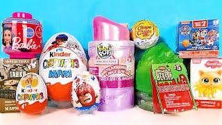 СЮРПРИЗ MIX! Pikmi Pops, Breakout Beasts, ТАНКИ, Леди Баг,БАРБИ, Paw Patrol Unboxing Kinder Surprise