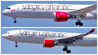 [4K] 2 VIRGIN ATLANTIC HEAVIES AT LAX - PLANE SPOTTING - AUGUST 2019