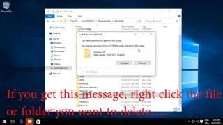 Fix "You require permission from SYSTEM to make changes to this folder" (or file) in Windows 10