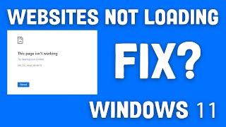 How To Fix Few Websites Are Not Loading/Opening in Windows 11