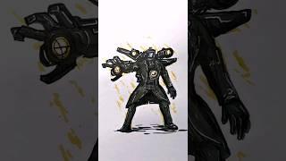 stickman to titan cameraman upgrade new weapon arm speed drawing #shorts #drawing #skibiditoilet