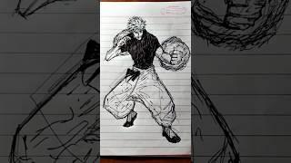 Gojo Satoru  Speed Drawing #shorts #trending #drawing #jujutsukaisen #gojo #sukuna #jjk #sketch