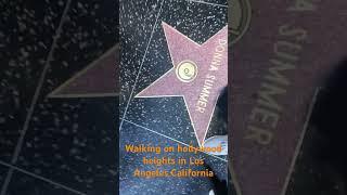 Walking on Hollywood Heights in Los Angeles California