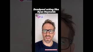 Deadpool acting like Ryan Reynolds responding to Tom Holland’s T-shirt Challenge on Instagram #short