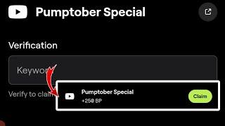 Pumptober Special Blum new Task | Blum new video code | blum new Task video code