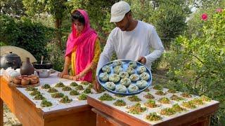 Making Lamb Meat Afghan DUMPLING II A Traditional Afghan village recipe II