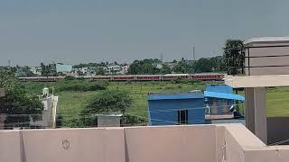 Banaras to Rameswaram weekly super fast arriving in cuddalore port junction #cuddalore #villupuram