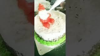 Christmas Cake Decoration Tutorial #christmas #cake #viralvideo #shorts #ytshorts