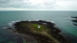 Porth Cwyfan and the Little Church in the Sea