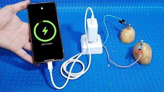 How to make free energy from potatoes (Charge your phone) | Simple Tips