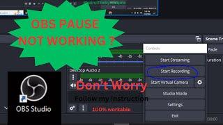 How to solve OBS resume button missing after update .KhairulTheSysnetPro