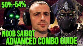 NOOB SAIBOT ADVANCED COMBO TUTORIAL! *HIGH DAMAGE* (50%-54%): MORTAL KOMBAT 1!