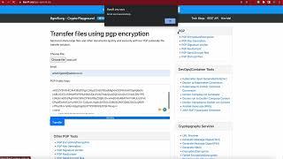 transfer file securely with pgp encryption