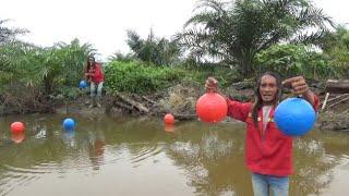 Terbaru!! Mancing ikan pakek bola bola