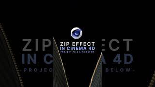 Zipper in Cinema 4D⭐C4D + Redshift Project File