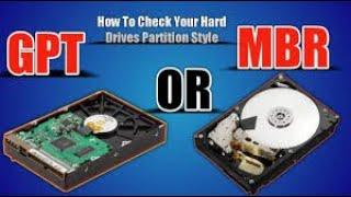 MBR or GPT How to check your disk partition style on Windows XP, 7, 8, 8 1, 10 | Let's Learn