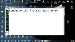 Symphony i60 Frp cm2 boot error solution 1000% (hkmamun)