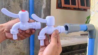 Don't Tell Your Friends! Clever Idea To Install 2 Water Faucets In One Water Pipe Connection