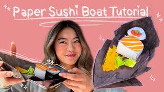 Paper Sushi Boat Tutorial | Simple Supplies!