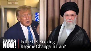 Tehran Professor Reports from Iran State TV Building Bombed by Israel as Trump Threatens Khamenei