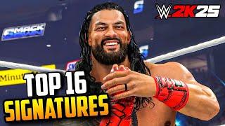 WWE 2K25 Top 16 Signature Moves (WWE 2K25 Signatures)