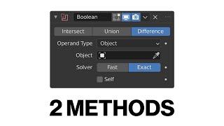 How to Fix The Blender Boolean Modifier