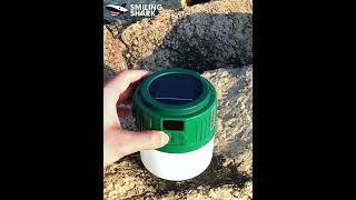 Smiling Shark Led Solar Lantern Camping Lamp USB Rechargeable Super Bright-2400mAh-5801-24L-24xsy