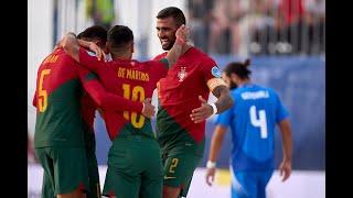 Italy vs. Portugal Euro Beach Soccer League Superfinal Alghero 2024 - BEST GOALS