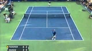 Us Open 2005.R.Federer vs A.Agassi.Highlights