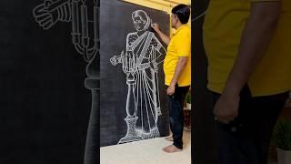 Learn to draw a woman burning a candle ️ #art #drawing #shortvideo