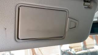 Mercedes Benz w211 w210 установка рамки козырька салонного зеркала replacement sunvisor mirror frame