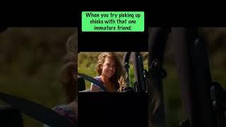 TRYING TO TALK TO WOMEN WITH YOUR IMMATURE FRIEND.. #jokes #funny #shorts #fun #memes