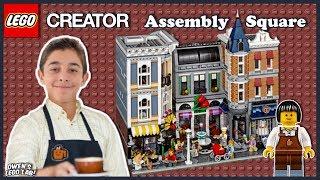 Kid Review - LEGO Creator Assembly Square #10255 Speed Build and Demo